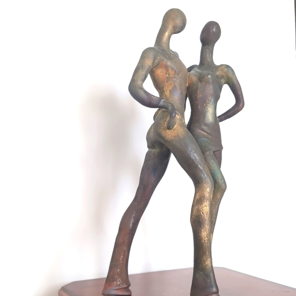 Vintage George Tudzarov Sensual Dancers Signed Zaro Sculpture Statue Figurine - Picture 4 of 8